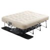 Air Mattress with Frame, Inflatable 2 Person Camping Cot with Built-in Pump, Portable Folding Air Beds Supports 600 lbs