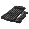Car Air Mattress, Inflatable Back Seat Car Camping Mattress, Flocking Travel Beds, Durable Portable Sleeping Pad with Air Pump, 2 Pillows, Nozzle