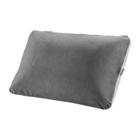 Camping Pillow, Memory Foam Travel Pillow with Double-Sided Cover, Portable Backpacking Pillows with Removable & Washable Cover and Storage Bag