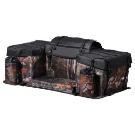 ATV Rear Storage Bag, 68L ATV Rear Cargo Bag with Sponge Seat Cushion & Bottle Holder