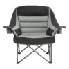 Oversized Camping Chairs, 450 lbs Heavy Duty Support, Portable Padded Folding Camp Chairs with Dual Cup Holders & Wine Glass Holders
