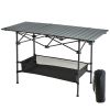 Folding Camping Table,Increase in height 46x22 inch Lightweight Fold Up Tables