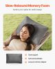 Camping Pillow, Memory Foam Travel Pillow with Double-Sided Cover, Portable Backpacking Pillows with Removable & Washable Cover and Storage Bag