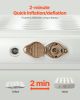 Air Mattress Twin with Frame, 1 Person Inflatable Mattress with Pump & Rolling Carry Case, Portable Folding Blow Up Mattress Supports 300lbs