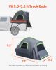 Pickup Truck Tent, Fit 5.0-5.2 ft Truck Tents for Camping, Waterproof PU2000mm 2-3 Person Sleeping Truck Bed Tent with Double Layer Design Windows