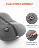 Inflatable Camping Pillow, 5-Inch Thickened Travel Pillow, Soft Backpacking Pillows with Removable & Washable Cover, Storage Bag