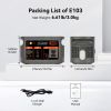 FF Flashfish E103 300W Portable Power Station, 179.2Wh LiFePO4 Battery Pack, Solar Generator With 300W (600W Surge) AC Outlets
