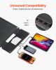 30W Foldable Solar Panel Charger, 16BB N-Type Monocrystalline Solar Panel 24% Efficiency, Ultra-Light Portable with USB-A