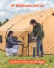 Inflatable Tents for Camping, 5-8 Person Easy Setup Blow up Tent with Hand Pump, Luxury Glamping Tent with 2 Skylights, Canopy