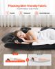 Car Air Mattress, Inflatable Back Seat Car Camping Mattress, Flocking Travel Beds, Durable Portable Sleeping Pad with Air Pump, 2 Pillows, Nozzle